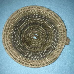 LARAIT ROPE BASKET from Canada with handles vintage